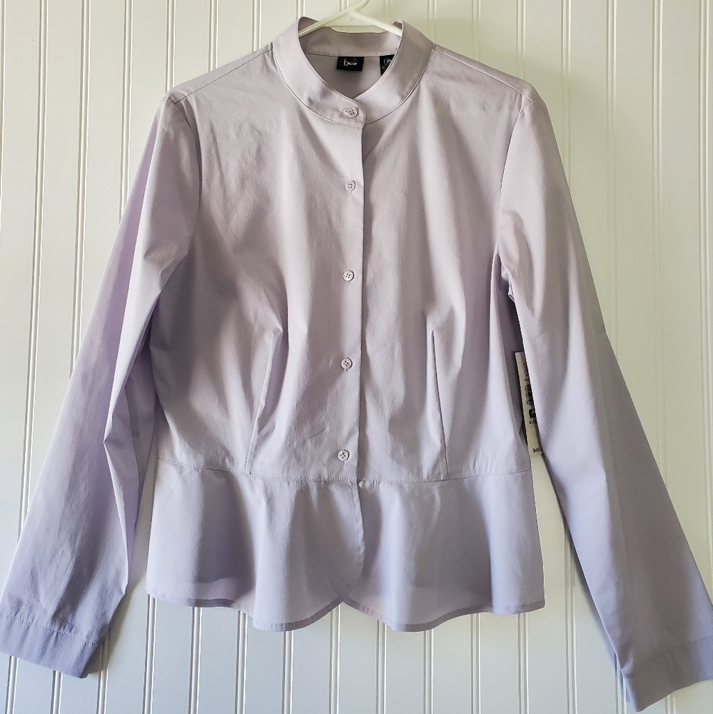 BE Purple Dress Shirt Women's Sz 14
